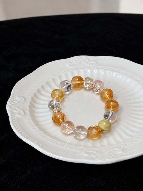 QINGLU Armband, Citrine