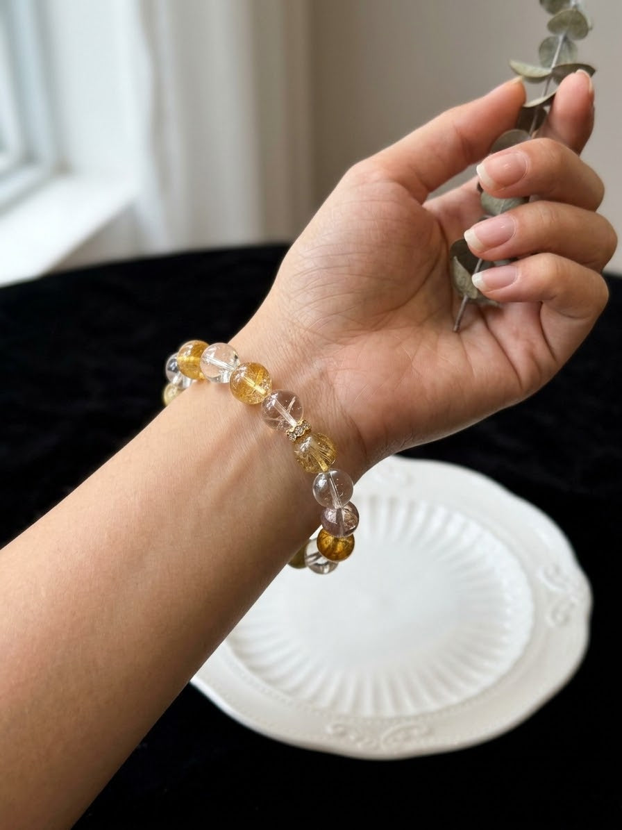 QINGLU Armband, Citrine